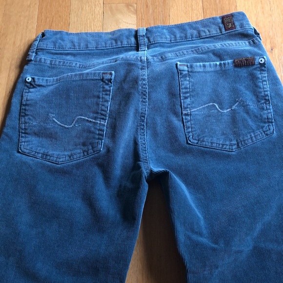 7 For All Mankind light Teal Corduroy Pants - Picture 4 of 4